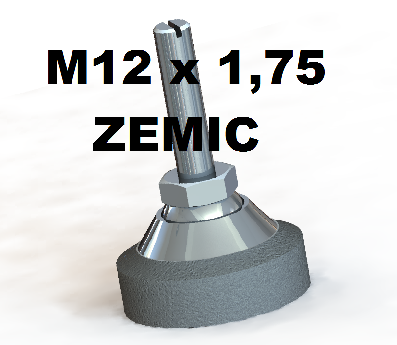 Pata Zemic Hierro HJ-8-201-0.1/2t - ROSCA M12x1,75 (part number 2080010) #
