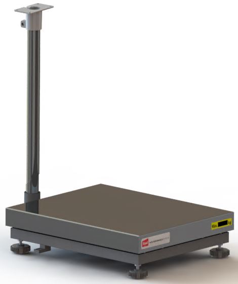 Plataforma Full 1 - 40x50 cm 150x0,05 kg Cubierta Inoxidable c/columna 600mm compatible con indicador Atlas, Orion, S200 y S210 - Rev 2