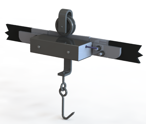 Balanza de Riel - 300 x 0,1 kg (Largo 220 mm) - Rev. 2