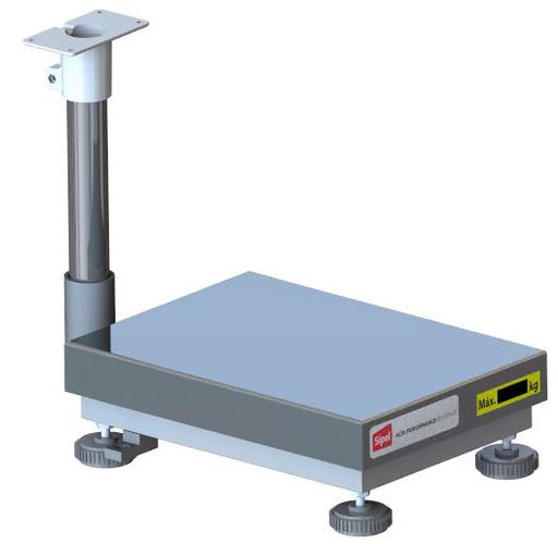 Plataforma Full 1 - 25x35 cm 15x0,005 kg Cubierta Inoxidable c/columna 300mm compatible con indicador Atlas, Orion, S200 y S210 - Rev 2